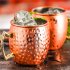 Moscow Mule Copper Mugs Hand made 304 Stainless Steel Copper Mugs For Cocktails Whiskey Champagne Wine Hammered Cup
