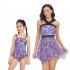 Mother Daughter Family Matching Swimsuit Summer Fashion Printing Parent child Swimwear pink flower M
