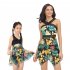 Mother Daughter Family Matching Swimsuit Summer Fashion Printing Parent child Swimwear pink flower M