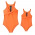 Mother Daughter Family Matching Swimwear Summer Sweet Printing One piece Parent child Swimsuit Royal blue 140