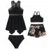 Mother Daughter Family Matching Swimsuit Summer Fashion Printing Parent child Swimwear pink flower 104