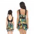 Mother Daughter Family Matching Swimsuit Summer Fashion Printing Parent child Swimwear pink flower 104