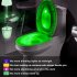 Motion Activated Toilet Night Light PIR Motion Sensor LED Night Light Bathroom Toilet Nightlight Add On Toilet Bowl Cover Perfect Decorating Gadget Fun 2 Colors