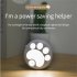 Motion Detector Night Light Dimmable Night Light With 3 Lighting Modes USB Charging Cable Gasket Cat Paw Night Light For Bedroom Hallway Nursery White light 300