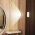 Motion Sensor LED Night Light Battery Powered Night Light Indoor Portable Night Light For Bedroom Wall Staircase Closet Aisle Body Induction Lamp pink