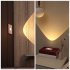 Motion Sensor LED Night Light Battery Powered Night Light Indoor Portable Night Light For Bedroom Wall Staircase Closet Aisle Body Induction Lamp pink