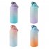Motivational Water Bottle With Time Marker Reusable Water Bottle Plastic Bottle Leak Proof With Carry Handle For Gym Office 2L Purple