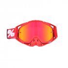 Motocross Goggles ATV Casque Motorcycle Glasses Racing Moto Bike Cycling CS Gafas Sunglasses All red + red