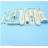 Motor Base Receiver Housing Swing Arm Steering Gear Base Lens Base Accessory Kits XK X450 RC Airplane Spare Part White