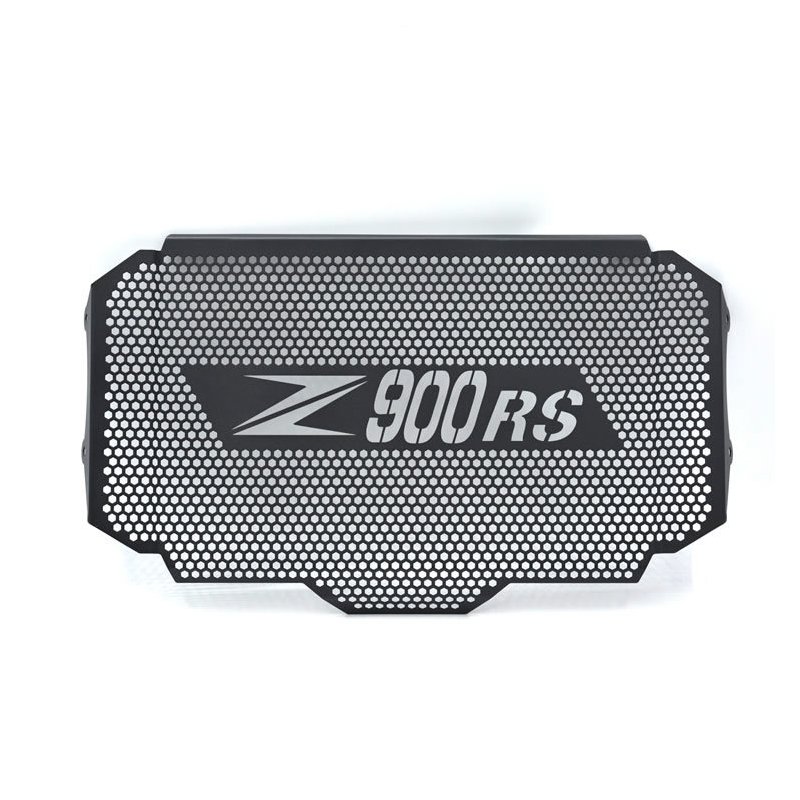 Motor Radiator Grille Guard Cover Stainless steel Protection Cover for Kawasaki Z900RS 17-18 black