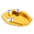 Motorbike Kickstand Foot Side Stand Extension Pad Support Plate for Kawasaki KLX250S VERSYS650 Z900 Gold