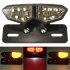 Motorcycle 12V LED Taillight Turn Signal Rear Brake License Plate Light Bracket Smoke lens
