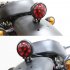 Motorcycle 12v Led Cafe Racer Style Stop Tail  Light Motorbike Brake Rear Lamp Taillight Black shell smoke cover