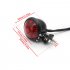 Motorcycle 12v Led Cafe Racer Style Stop Tail  Light Motorbike Brake Rear Lamp Taillight Black shell red cover