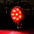 Motorcycle 12v Led Cafe Racer Style Stop Tail  Light Motorbike Brake Rear Lamp Taillight Electroplating shell red cover