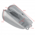 Motorcycle 9L 2 4 Gallon Cafe Racer Vintage Fuel Gas Tank for Suzuki GN125 GN250 Black