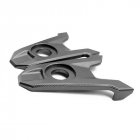 Motorcycle Accessories Rear Axle Spindle Chain Adjuster Blocks for Kawasaki Z800 2013 2014 2015 2016 titanium
