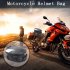 Motorcycle Back Seat  Bag Shoulder Helmet Bag Waterproof Luggage Bags Multifunctional Fuel Bowl Bag Black