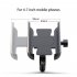 Motorcycle Bicycle Phone Holder Gps Bracket Cellphone Stand Moto Rearview Mirror Handlebar Mount Compatible For Xiaomi Iphone silver handlebar
