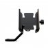 Motorcycle Bicycle Phone Holder Gps Bracket Cellphone Stand Moto Rearview Mirror Handlebar Mount Compatible For Xiaomi Iphone silver handlebar
