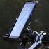 Motorcycle Bicycle Phone Holder Gps Bracket Cellphone Stand Moto Rearview Mirror Handlebar Mount Compatible For Xiaomi Iphone black handlebar