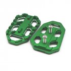 Motorcycle Billet Wide Foot Pegs Pedals Footrest For Kawasaki Versys 650/1000 X300 green