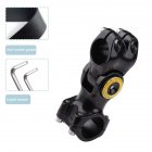 Motorcycle Camera Bracket Lightweight Bike Handlebar Follow-up Fixed Stand Compatible For Insta360 One X2/x3 black pipe clamp