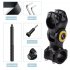 Motorcycle Camera Bracket Lightweight Bike Handlebar Follow up Fixed Stand Compatible For Insta360 One X2 x3 black pipe clamp