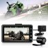 Motorcycle Carcorder Portable High Definition Abs 1080p Front Rear Dual Lens Motorcycle Dvr For Driving Boxed