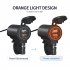 Motorcycle Charger Quick Charge Dual Usb Socket Port Interface Fast Charger With Voltmeter Modified Parts orange light