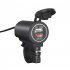 Motorcycle Charger Quick Charge Dual Usb Socket Port Interface Fast Charger With Voltmeter Modified Parts orange light