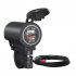 Motorcycle Charger Quick Charge Dual Usb Socket Port Interface Fast Charger With Voltmeter Modified Parts orange light
