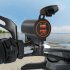 Motorcycle Charger Quick Charge Dual Usb Socket Port Interface Fast Charger With Voltmeter Modified Parts orange light