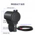 Motorcycle Charger Quick Charge Dual Usb Socket Port Interface Fast Charger With Voltmeter Modified Parts white light