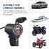 Motorcycle Charger Quick Charge Dual Usb Socket Port Interface Fast Charger With Voltmeter Modified Parts white light