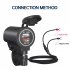 Motorcycle Charger Quick Charge Dual Usb Socket Port Interface Fast Charger With Voltmeter Modified Parts white light