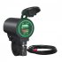 Motorcycle Charger Quick Charge Dual Usb Socket Port Interface Fast Charger With Voltmeter Modified Parts white light
