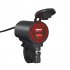 Motorcycle Charger Quick Charge Dual Usb Socket Port Interface Fast Charger With Voltmeter Modified Parts white light