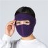 Motorcycle Cycling Ski Cold Winter Cold proof Ear Warmer Sports Half Face Mask purple free size