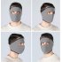 Motorcycle Cycling Ski Cold Winter Cold proof Ear Warmer Sports Half Face Mask Dark gray free size