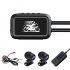 Motorcycle Dash Cam 150   Wide Angle  HD 1080P Front and Rear Camera Driving Recorder  Loop Recording  screenless no GPS