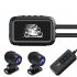 Motorcycle Dash Cam 150   Wide Angle  HD 1080P Front and Rear Camera Driving Recorder  Loop Recording  screenless no GPS