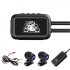 Motorcycle Dash Cam 150   Wide Angle  HD 1080P Front and Rear Camera Driving Recorder  Loop Recording  screenless GPS