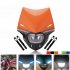 Motorcycle Dirt Bike Headlight Assembly Ghost Face Fairing Lamp KTM EXC SX SXF EXC MX SMR Universal Headlamp Assembly green