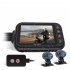 Motorcycle Dvr Dash Cam Driving Recorder Camera 1080p Hdv Front Rear Camera Carcorder As picture show
