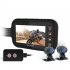 Motorcycle Dvr Dash Cam Driving Recorder Camera 1080p Hdv Front Rear Camera Carcorder As picture show