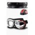 Motorcycle Electric Bike Retro Style Sunscreen  Helmet Couple Half Helmet With Goggles as shown