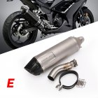 Motorcycle Exhaust Pipe Stainless Steel 41/37mm Exhaust Pipe For Kawasaki Ninja 300 13-15 E