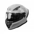 Motorcycle Full Face Helmet with Sun Visor Air Ventilation Dot Approved Motorbike Street Bike Helmet Gray L Size