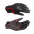 Motorcycle Full Finger Gloves for Men Women Breathable Gloves Riding Protective Gear Black Red M